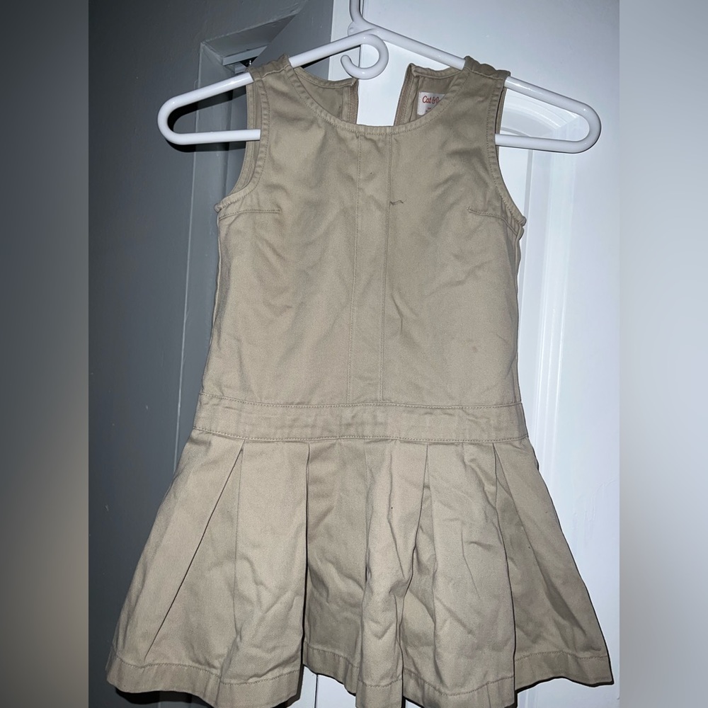 Kids size 5 khaki uniform dress